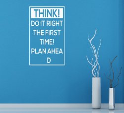 Plan ahead Wall Decal | Wall Stickers Store - UK shop with wall ...