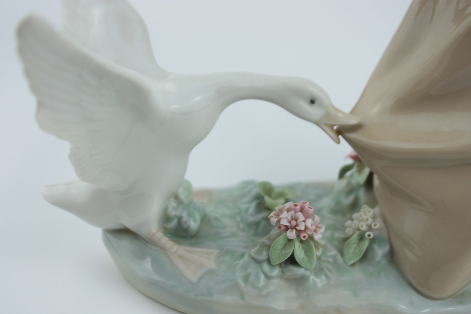 lladro lady with geese