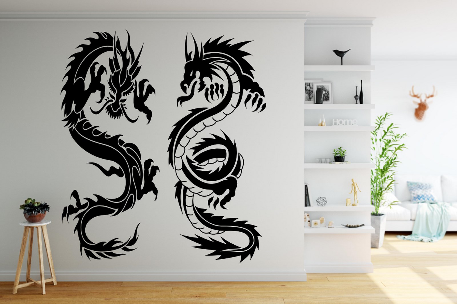 Dragon Wall Sticker Dragons Removable Premium Decals Home Car Fridge