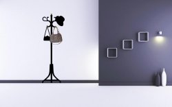 Stylish Hanger with Handbag and Hat Wall Decal Hooks