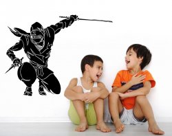 Ninja-Warrior-Wall-Sticker