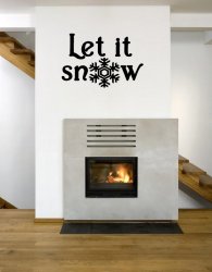 'Let it snow' - Christmas / Festive Vinyl Decoration