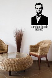 Abraham Lincoln - Vinyl Wall Sticker