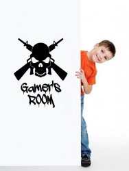 Gamers Room - Wall / Door Vinyl Sticker