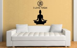 I love yoga! - Fantastic Vinyl Wall Decoration