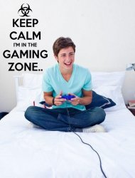 'Keep Calm I'm in the Gaming Zone' - Gamers Room Wall Decor