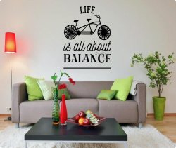 LIFE IS ALL ABOUT BALANCE - Stunning Wall Sticker Decal
