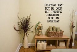 JC Design 'Everyday may not be good...' Optimistic Wall Decoration