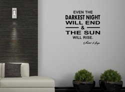 JC Design 'Even the darkest night will end & the sun will rise.' Victor Hugo - Q