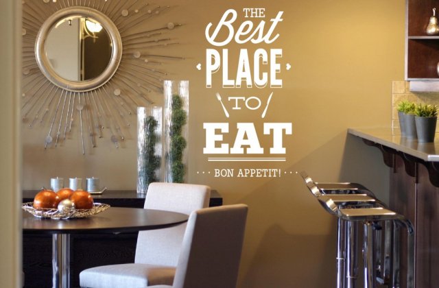 'The Best Place to Eat - Bon Appetit!' - Wall Decoration | Wall