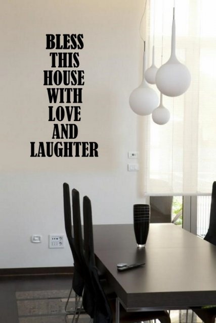 Bless This House With Love And Laughter Large Wall Quote Wall 