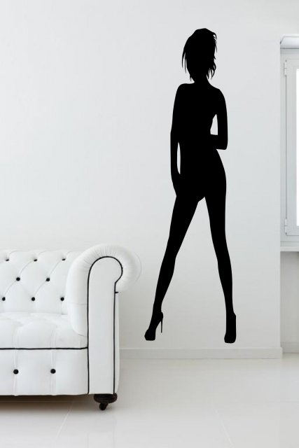 Vinyl Wall Decal Silhouette Hot Sexy Woman Adult Stickers Unique