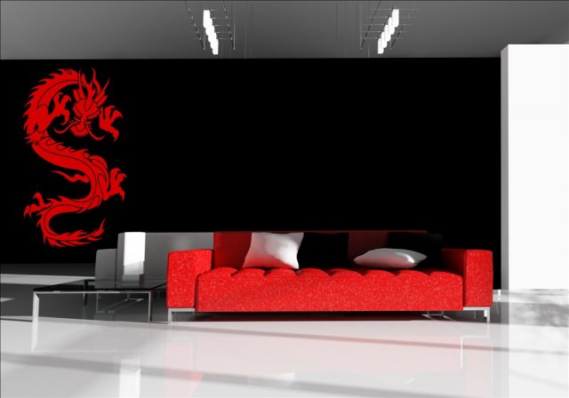 Chinese Dragon - Wall Mural Sticker  Wall Stickers Store 