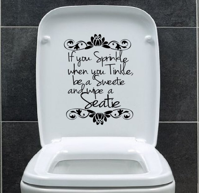 Wall Tattoo Bathroom Toilet Sticker Toilet Sticker Keep Calm and sit down