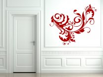Large Floral Design - Swirly Vine Wall Decoration