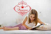 The Princess Sleeps Here - Kids Bedroom Wall Decor