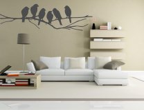 Cute Birds On The Branch Wall Decor. BIG SIZE!