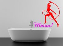 MEOW!!!  Sexy women with whip. Hardcore wall sticker