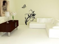 Butterfly and flower - Modern Wall Decoration