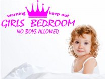 Girls Bedroom Sticker on the wall