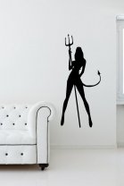Sexy Devil Woman Sticker