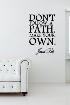 'Don't follow a path. Make your own.' Jared Leto - Motivational Quote Sticker
