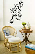 Heart and Flowers - Cute Vinyl Decoration