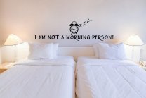 'I am not a morning person!' ver.2 - Funny Vinyl Decal