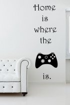'Home Is Where The Controller Is' - Gamer's Room Wall Decor