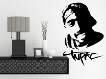 Tupac Shakur 2Pac - Large Vinyl Wall Sticker