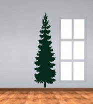 Perfect pine real size wall sticker