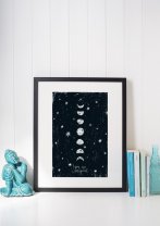 Moon Poster 'You are Magical' Scandi Premium Black and White Print