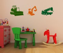 Construction Equipment Kids and Child's Room Stickers