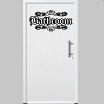 Designer - Bathroom - Door / Wall Ornamental Sticker