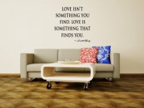 JC Design 'Love isn't something you find. Love is something that finds you.' Vinyl Wall Decal