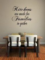 JC Design 'Kitchens are made for Families to gather.' Large Wall Decoration