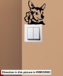 Designer - Cute Dog Chihuahua Pet Light Switch Sticker Funny Wall Decal