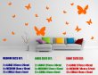 18 Butterflies In Various Sizes - Vinyl Wall Stickers 