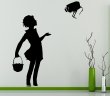 Banksy Style Camera Girl Wall Stickers