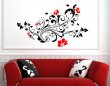 Colourful Flowers Vinyl Wall Decoration
