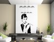 Audrey Hepburn Silhouettes Large Vinyl Wall Decoration