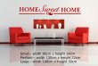 ' Home Sweet Home ' Large Vinyl Wall Quote