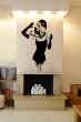 Banksy Style Audrey Hepburn Cat Attack - Vinyl Wall Decoration