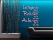 Imagine, Believe, Achieve Wall Sticker Quote