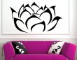 Modern Lotus Blossom Flower  Wall Art Sticker Decal