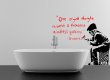 Banksy Style "One original thought is worth a thousand mindless quotings" Wall Decal