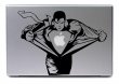 Laptop sticker - SUPERMAN HERO