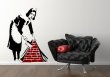 Famous Banksy Maid X-LARGE 90cm x 120cm Wall Sticker 