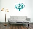 Floral Heart Wall Pattern