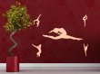 Set of gymnastics decals